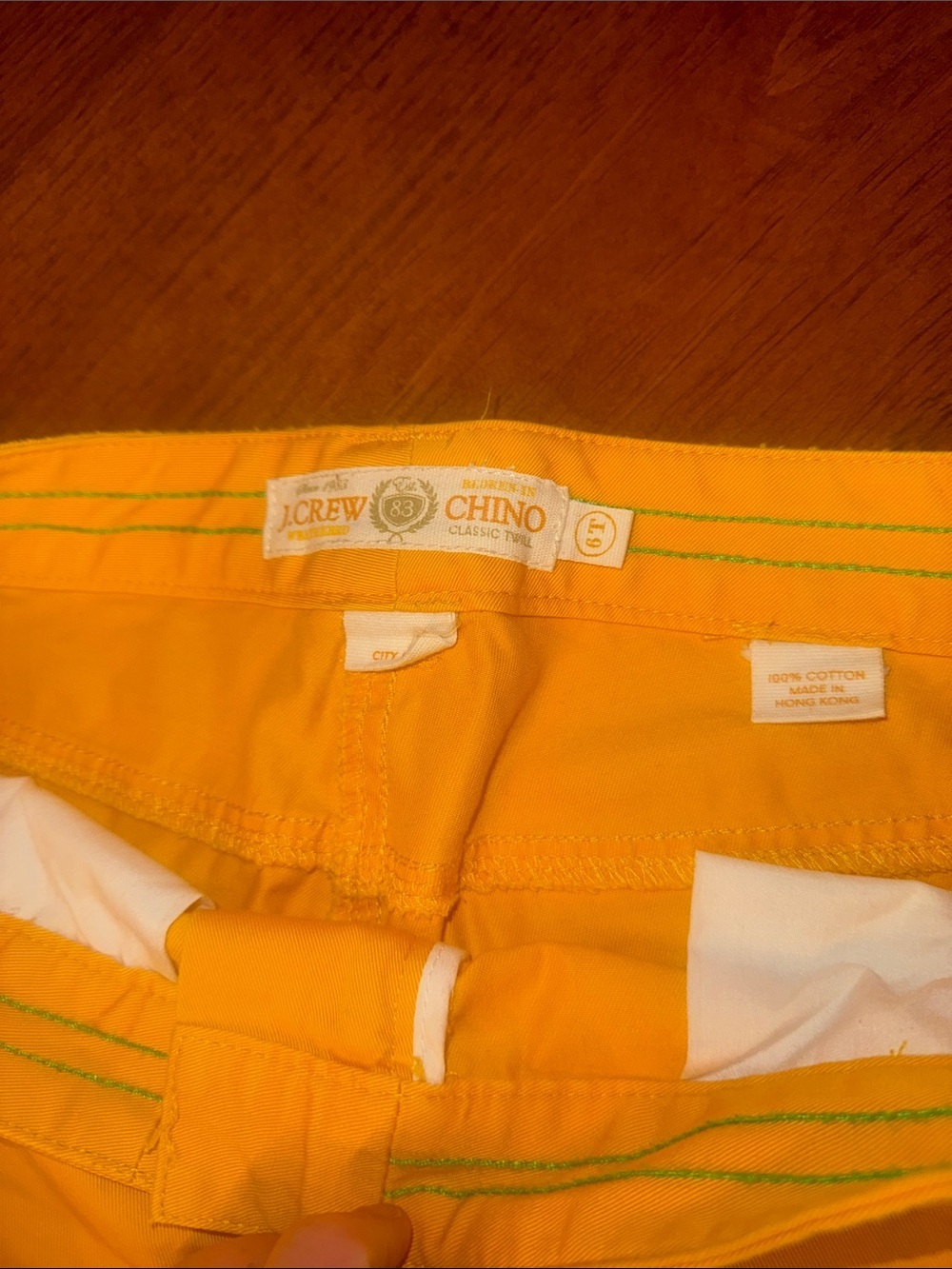 J. Crew mustard yellow Chino Pants - Picture 2 of 9